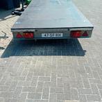 Platte aanhangwagen 4x2 meter, Ophalen, Gebruikt