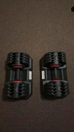 Verstelbare dumbells (tot 32 kg), Sport en Fitness, Fitnessmaterialen, Ophalen, Zo goed als nieuw, Dumbbell