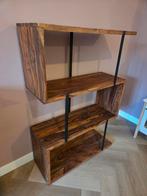 Kave Home Alia -  Boekenkast - Sheesham hout- 3 planken, Ophalen, Met plank(en), 100 tot 150 cm, 50 tot 100 cm