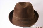 Vintage Gleufhoed Tonak bruin 56 incl gratis verzenden in NL, Kleding | Heren, Hoeden en Petten, Hoed, Tonak, Ophalen of Verzenden