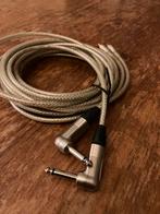Neutrik Haakse Jack 6,3mm naar 1 RCA-male braided - 2 kabels, Ophalen of Verzenden, Gebruikt, Apparatuur