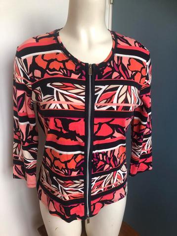 Betty Barclay roze oranje dun vestje top 38 katoen hemdbluse beschikbaar voor biedingen