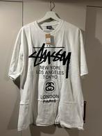 Stussy world tour tee maat L wit, Maat 52/54 (L), Wit, Stussy, Nieuw