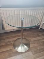 Metaform BON Glazen Bijzettafel - Design Klassieker, Minder dan 55 cm, Gebruikt, Rond, Glas