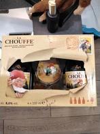 LA Chouffe bier blonde 4 flesjes en glas met kabouter, Verzamelen, Ophalen of Verzenden