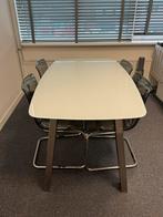 Glazen Eettafel met Stoelen - Gebruikte Staat, Ophalen of Verzenden