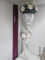 Mooie engel pilaar met bloenbak, Ophalen, Zo goed als nieuw