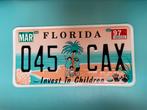 Nummerplaat kentekenplaat nummerbord Florida, USA, Verzamelen, Ophalen of Verzenden, Gebruikt, Auto's