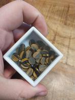 Lot van tijgeroog cabochons, Ophalen of Verzenden