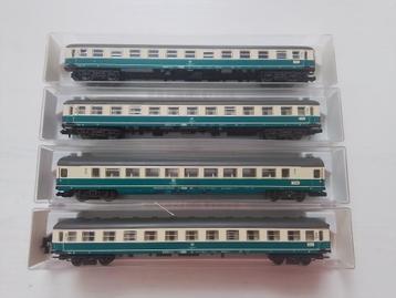 Fleischmann Spur N Set von 4 Schnellzugwaggons beschikbaar voor biedingen