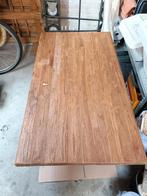 Salontafel teakhout 80x140, Huis en Inrichting, Ophalen, Gebruikt, 100 tot 150 cm, Teakhout