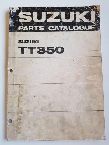 Suzuki TT350 partslist van 1971 beschikbaar voor biedingen
