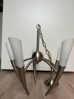 Hanglamp RVS, Ophalen of Verzenden, Gebruikt, Glas, Modern