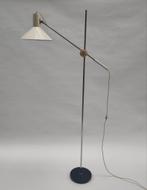Vintage staande hengellamp Gepo vloerlamp wit metaal Anvia, Ophalen, Gebruikt, Mid century modern dutch design, .