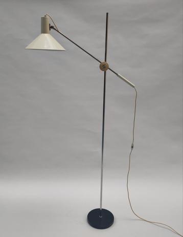 Vintage staande hengellamp Gepo vloerlamp wit metaal Anvia beschikbaar voor biedingen