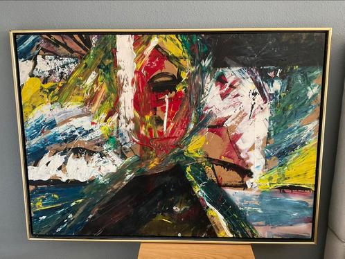 FIEN HUTH -   Prachtig gaaf werk - gesigneerd en gevernist, Antiek en Kunst, Kunst | Schilderijen | Abstract, Ophalen