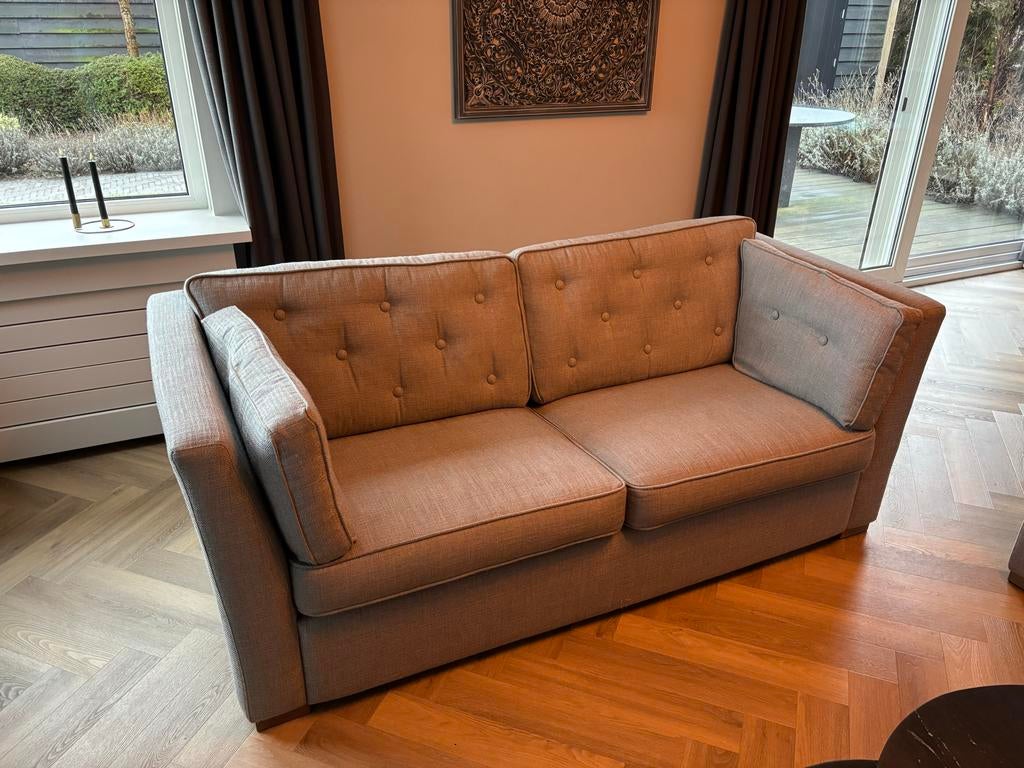 Bankstel + Stoel - 3-zits & 1,5-zits loveseat bank landelijk, Ophalen, Gebruikt, Driepersoons, 75 tot 100 cm