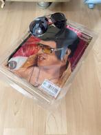 Elvis pruik met bril voor carnaval, Ophalen of Verzenden, Zo goed als nieuw, Hoed of Pruik, Carnaval