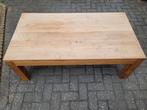Massief teakhouten salontafel, Ophalen, 100 tot 150 cm, 50 tot 100 cm, Zo goed als nieuw