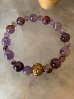 Super 7 melody stone beschermt aura straling intuïtie geluk, Sieraden, Tassen en Uiterlijk, Met edelsteen, Paars, Nieuw, Ophalen of Verzenden