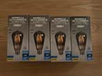 Nieuw 4x LED Filament Lamp ST64 Smoky E27 4W, Huis en Inrichting, Lampen | Losse lampen, Led-lamp, Minder dan 30 watt, Soft of Flame