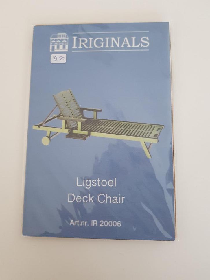 Te koop DIY ligstoel (1:12), Verzamelen, Poppenhuizen en Toebehoren, Nieuw, Poppenhuis, Ophalen of Verzenden