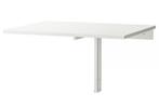NORBERG Klaptafel voor wandmontage, wit, 74x60 cm, Huis en Inrichting, Ophalen, Gebruikt