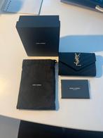 Yves Saint Laurent Cassandra Matelassé small envelope black, Sieraden, Tassen en Uiterlijk, Portemonnees, Overige merken, Zwart