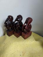 14461) 3 mooie Aapjes   horen/zien/zwijgen   hoog  15cm, Verzamelen, Beelden en Beeldjes, Ophalen of Verzenden, Zo goed als nieuw