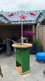 Heineken statafel + parasol (heineken barasol), Tuin en Terras, Parasols, Ophalen, Nieuw