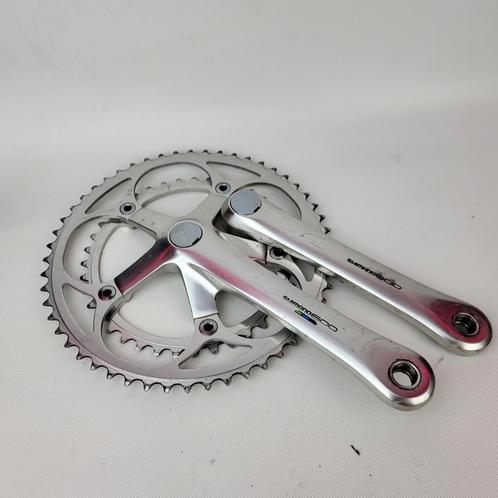 Shimano 600 tricolor Ultegra crankstel, Fietsen en Brommers, Fietsonderdelen, Gebruikt, Racefiets, Crankstel of Pedalen, Ophalen of Verzenden