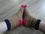 FUNNY ALPACA SOCKS wollen sokken hand gehaakt mt 39 - 42 (7), Kleding | Dames, Bruin, FUNNY ALPACA SOCKS, Nieuw, Maat 39 t/m 42