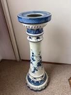 Antieke Aardewerk Delftsblauwe Piedestal Voetstuk, Ophalen, Gebruikt