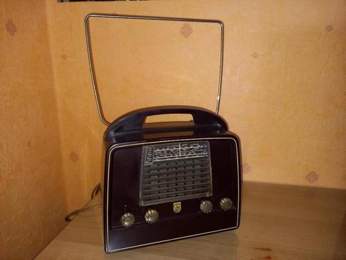 Oude Philips portable buizenradio, Antiek en Kunst, Antiek | Tv's en Audio, Ophalen of Verzenden