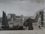 gravure Amsterdam met zicht op de Zuiderzee JB Neagle 1828, Verzenden
