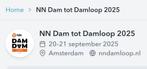 Dam tot Damloop 10EM 2025 startbewijs, Eén persoon, Overige typen