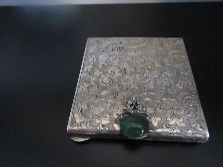 ZILVEREN POEDERDOOS verzenden mogelijk, Antiek en Kunst, Antiek | Goud en Zilver, Zilver, Ophalen