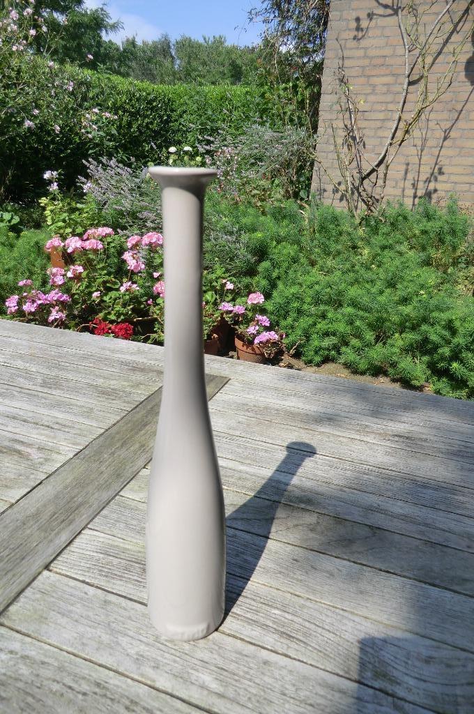aardewerk vaas - geglazuurd, beige - PTMD collection, Huis en Inrichting, Woonaccessoires | Vazen, Zo goed als nieuw, Overige kleuren