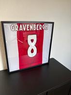 Gesigneerd Gravenberch Ajax Shirt Ingelijst, Maat M, Ophalen of Verzenden, Zo goed als nieuw, Shirt