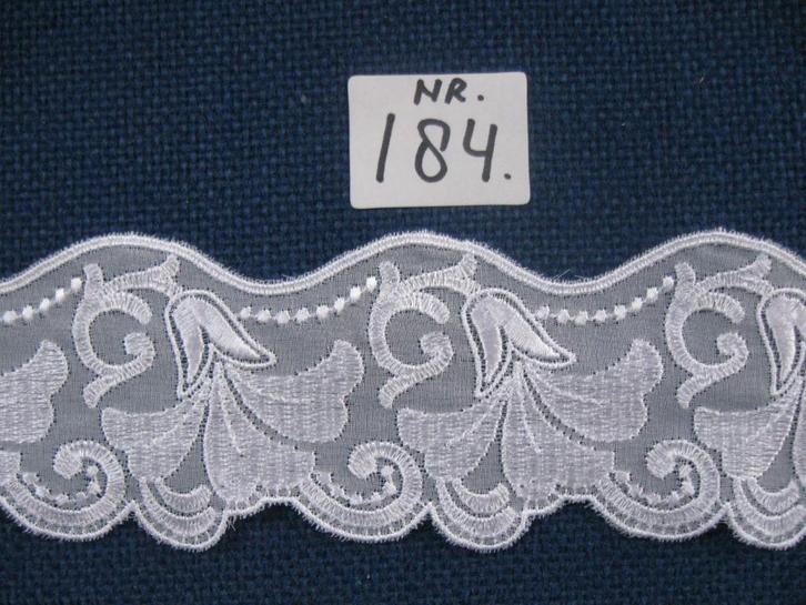 Nr 184) Aanbieding prachtig organza kant 10 meter € 7;50, Hobby en Vrije tijd, Naaien en Fournituren, Nieuw, Kant, Verzenden