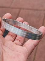 Vintage 90's modernist design armband, Sieraden, Tassen en Uiterlijk, Armbanden, Ophalen of Verzenden, Zo goed als nieuw, Zilver