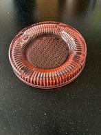 Roze glazen asbak, Ophalen of Verzenden