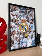 Real Madrid Collage Legends Poster Ingelijst, Ophalen of Verzenden, Zo goed als nieuw, Foto of Poster, Minder dan 50 cm
