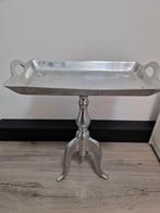 Zilverkleurig Riviera Maison look Bijzettafeltje, Ophalen, Gebruikt