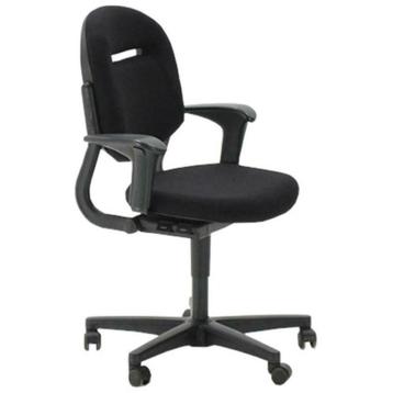 Ahrend 220 Bureaustoel Zwart Nieuwe Stoffering Schuifzitting beschikbaar voor biedingen