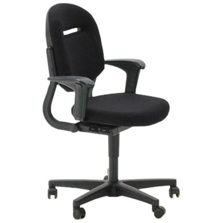 Ahrend 220 Bureaustoel Zwart Nieuwe Stoffering Schuifzitting, Huis en Inrichting, Bureaustoelen, Ophalen of Verzenden