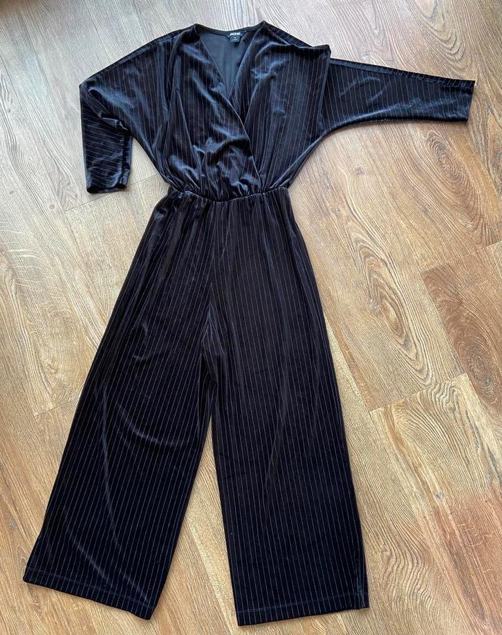 Zwarte enkellange jumpsuit maat XS, Kleding | Dames, Jumpsuits, Zo goed als nieuw, Maat 34 (XS) of kleiner, Zwart, Ophalen of Verzenden