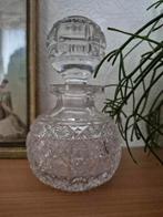 Grote Antieke Kristallen Parfumfles met Stopper, Ophalen of Verzenden