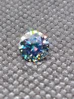 Moissanite diamond blue 3EX 6.5mm / 1ct, Nieuw, Ophalen of Verzenden