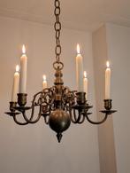 Antieke kroonluchter voor kaarsen, Ophalen of Verzenden, Zo goed als nieuw, Metaal